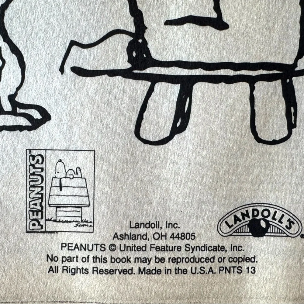Vintage 1997 Peanuts Activity Tablet - Unused Pages - Snoopy & Woodstock